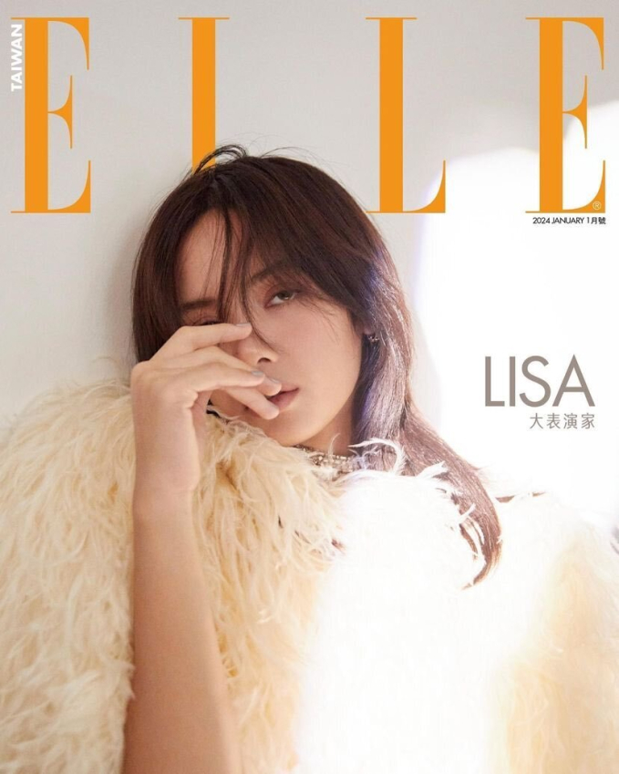 Lisa trên bìa Elle Taiwan