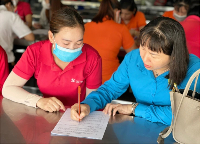 Ban Nữ công Tổng Liên đoàn Lao động Việt Nam thực hiện khảo sát thực trạng đời sống lao động nữ tại An Giang