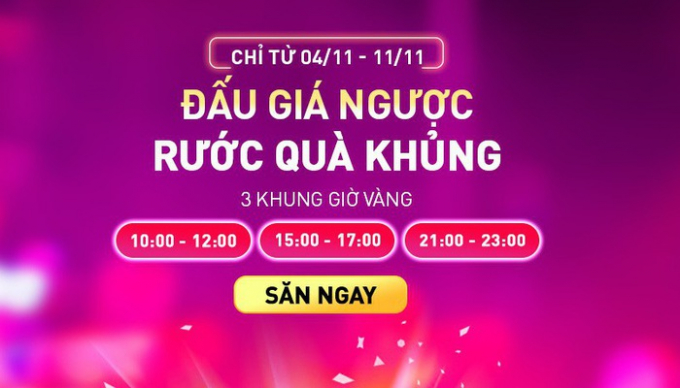 Tưng bừng khuyến mại đón ngày Lễ độc thân 11/11: Săn sale kẻo lỡ!