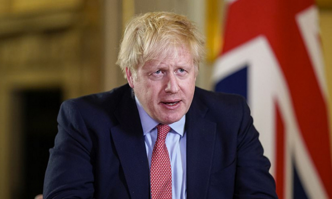 Thủ tướng Anh  Boris Johnson.