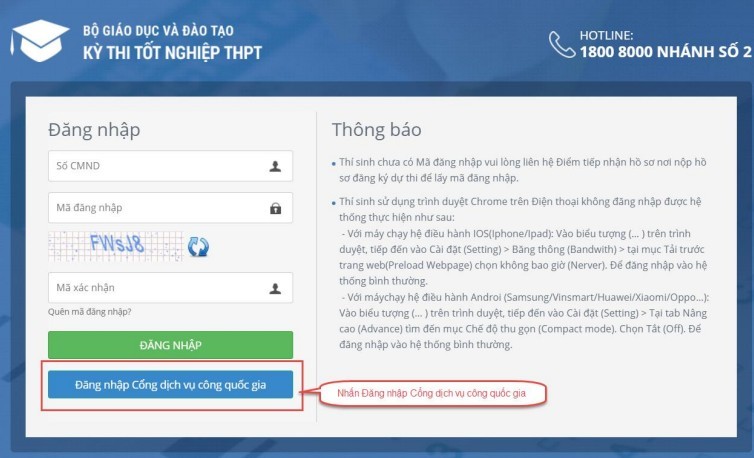 Hướng dẫn nhập Phiếu đăng ký dự thi tốt nghiệp THPT trực tuyến - Ảnh 2.