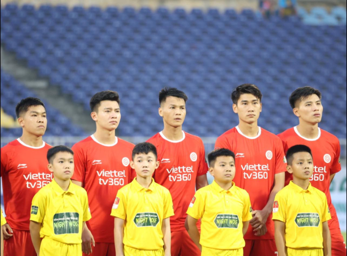 Viettel sử dụng rất nhiều cầu thủ trẻ ở vòng một V.League 2023/24.