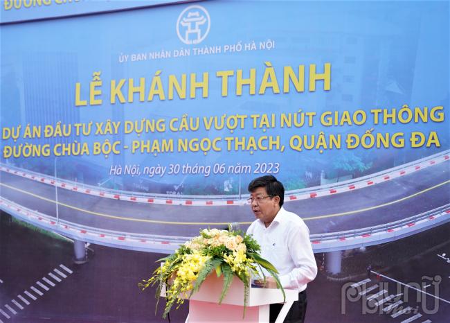 Tại lễ khánh thành, Phó Chủ tịch UBND TP Hà Nội Dương Đức Tuấn nhấn mạnh, dự án xây dựng cầu vượt tại nút giao thông Chùa Bộc - Phạm Ngọc Thạch, quận Đống Đa là một trong những công trình giao thông trọng điểm của Thành phố Hà Nội giai đoạn 2016-2020 theo Nghị quyết số 08 của HĐND thành phố. Dự án hoàn thành cũng đồng thời giảm tải, nâng cao năng lực thông hành cho các phương tiện trong khu vực lân cận, là giải pháp hiệu quả góp phần giải quyết những vấn đề cấp bách về giao thông đô thị và hình thành hạ tầng giao thông khung của thành phố.