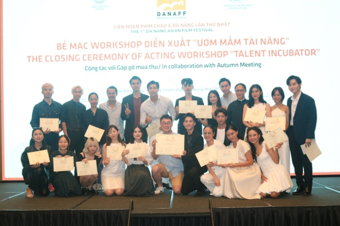 Các học viên của Workshop diễn xuất “Ươm mầm tài năng” tại DANAFF I