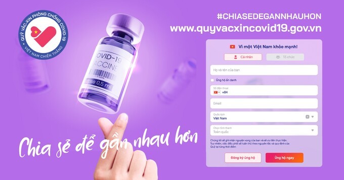 Quỹ vaccine Covid-19 còn một nửa so với số huy động được