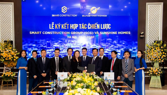 Lãnh đạo Sunshine Homes và  SCG  ký kết biên bản hợp tác chiến lược.