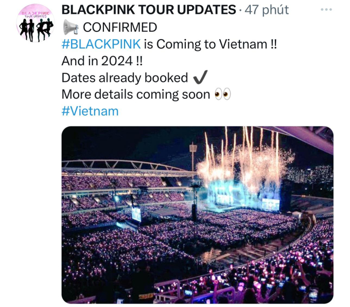 HOT: BLACKPINK sẽ đến Việt Nam trong năm 2024?