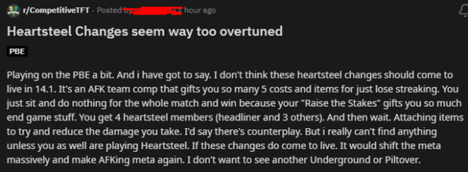 Cộng đồng chỉ thẳng: “Nếu thay đổi của Heartsteel được áp dụng, meta “toxic” là nhà nhà AFK, lấy chuỗi thua sẽ xuất hiện”