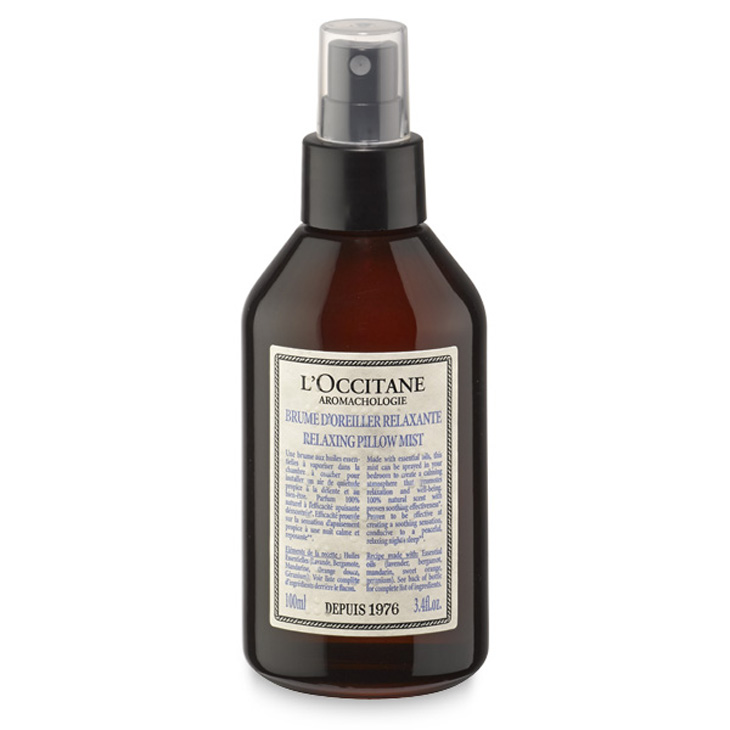 L’occitane Relaxing Pillow Mist. 