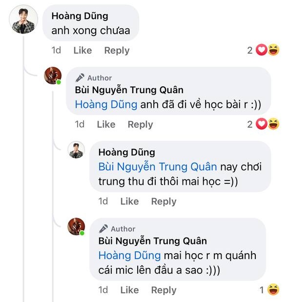 Trung Quân thừa nhận với Hoàng Dũng không đi chơi trung thu để học thuộc ca khúc 