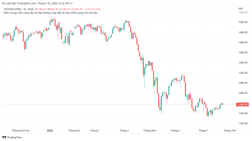 Chứng khoán hôm nay 22/7: VN-Index giảm nhẹ - Ảnh 1.