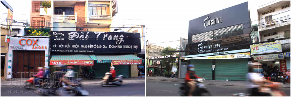 Salon tóc đóng cửa.