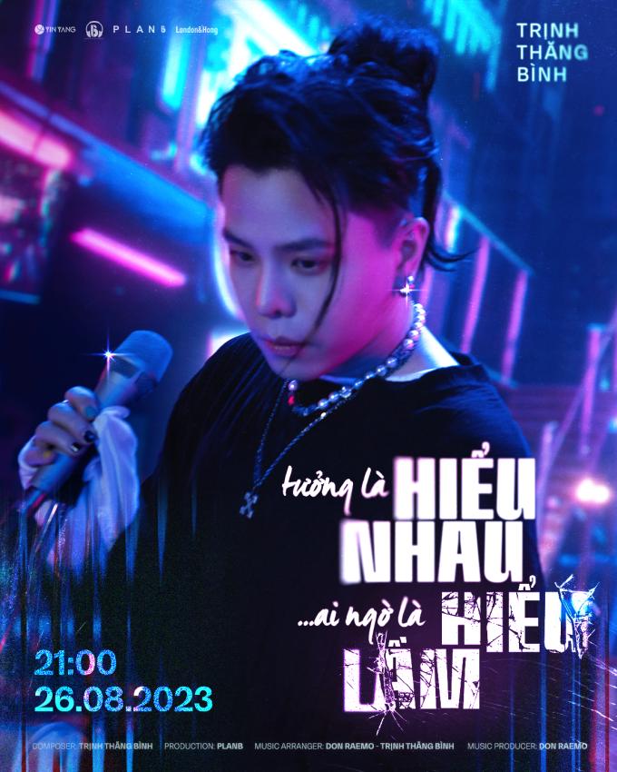 Poster MV mới của Trịnh Thăng Bình.