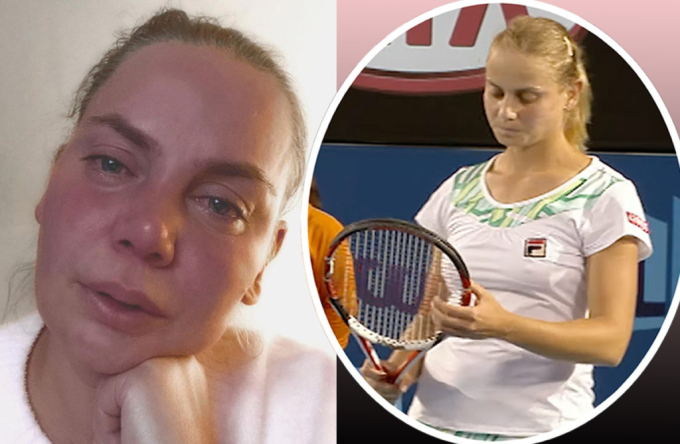 Jelena Dokic chia sẻ bức ảnh đầy nước mắt trên telegram