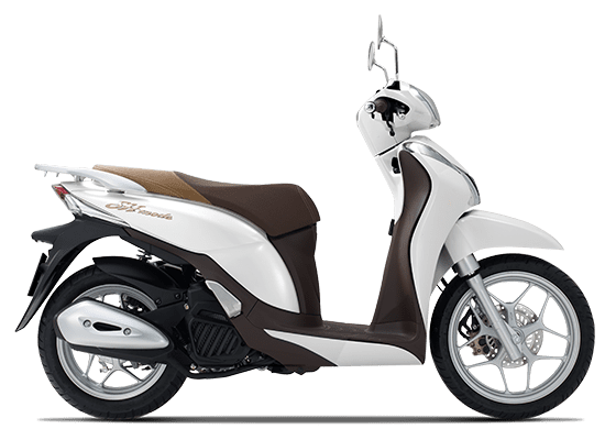 Honda SH Mode ABS màu trắng nâu 55.69 triệu đồng.