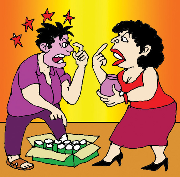 Vợ chồng không tránh khỏi những xung đột (Ảnh minh họa).