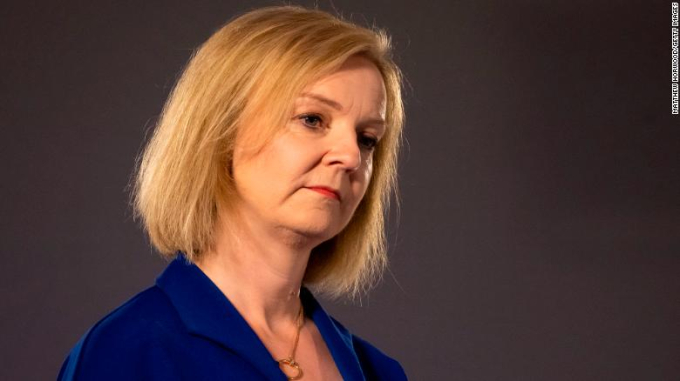 Nữ Ngoại trưởng vương quốc Anh, bà Liz Truss. (Ảnh: CNN)