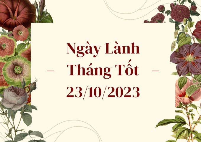 Xem ngày lành tháng tốt 23/10/2023: Cần tránh làm những việc liên quan đến giấy tờ, tố tụng trong hôm nay