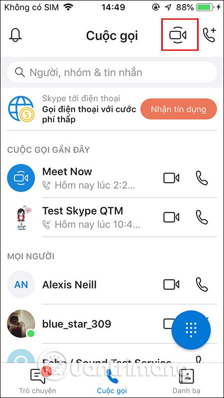 Hướng dẫn dùng Meet Now Skype để thay thế Zoom