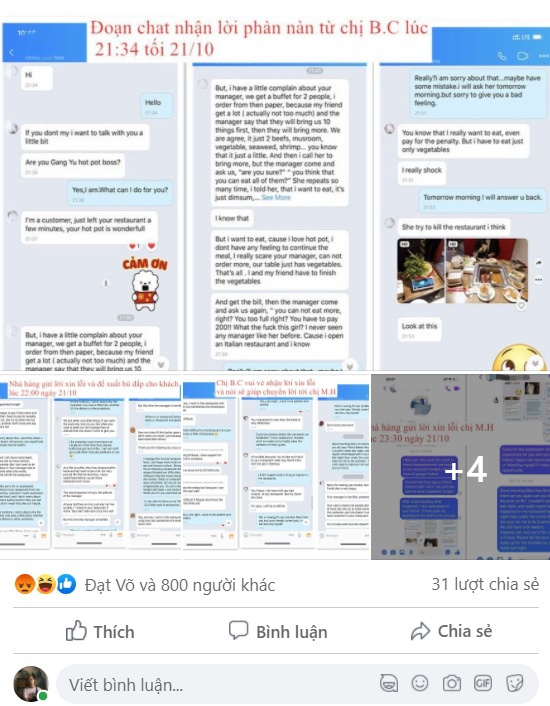           Thư xin lỗi của nhà hàng bị đánh giá thiếu thành thật vì ẩn bình luận. Ảnh chụp màn hình.          