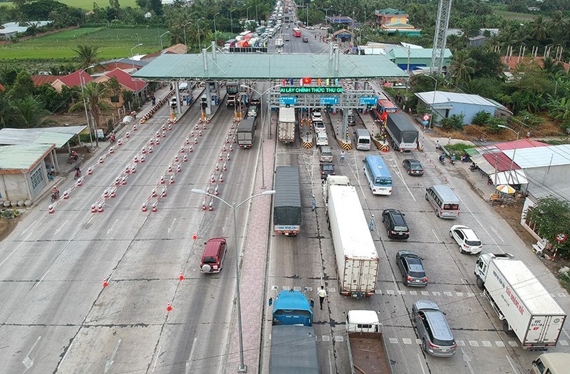 Trạm thu phí BOT Cai Lậy sẽ giảm giá vé cho phương tiện trong bán kính 10km - Ảnh 1.