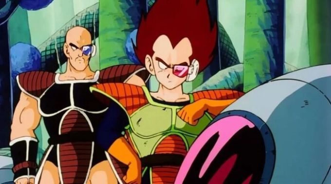 Vegeta trong những tập đầu tiên của Dragon Ball Z