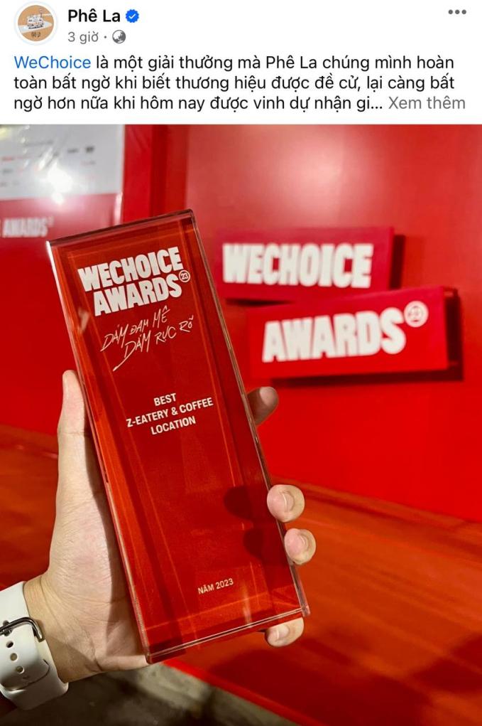 Phản ứng bất ngờ của loạt thương hiệu được vinh danh tại WeChoice Awards 2023: Hết flex kỷ niệm chương đến “chơi lớn” mở tiệc mừng cùng khán giả 