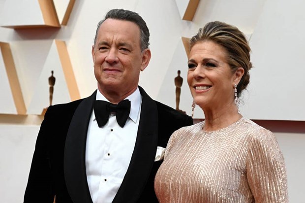 Vợ chồng tài tử Tom Hanks - nữ diễn viên Rita Wilson.