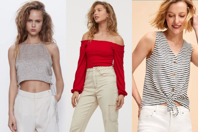 Các mẫu áo lửng rất thích hợp mặc đi biển từ Zara, H&M, Old Navy đang được giảm giá tới 50%++, chỉ còn từ 50.000VNĐ.