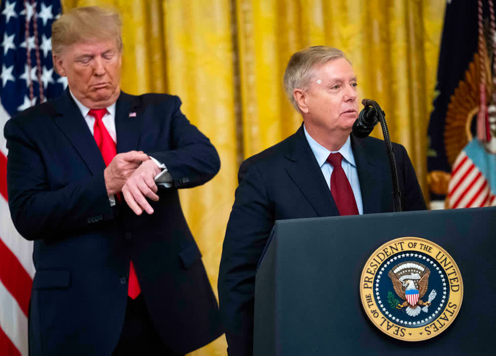 Tổng thống Donald Trump và Thượng nghị sĩ Lindsey Graham, một đồng minh thân cận của ông.