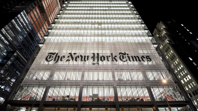 New York Times là một công ty truyền thông cung cấp thông tin tiếng tăm hàng đầu tại Mỹ (Ảnh: Justin Lane/Shutterstock).