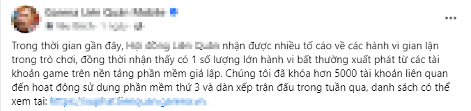 Những trường hợp cấm 5000 tài khoản như thế này dường như không mang quá nhiều ý nghĩa trong việc răn đe người chơi ở thời điểm hiện tại.