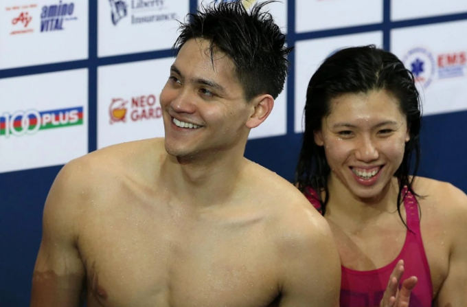  Joseph Schooling và Amanda Lim 