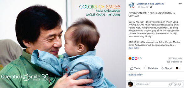 Thành Long bị phản đối làm đại sứ Operation Smile ở Việt Nam, các bên liên quan nói gì?