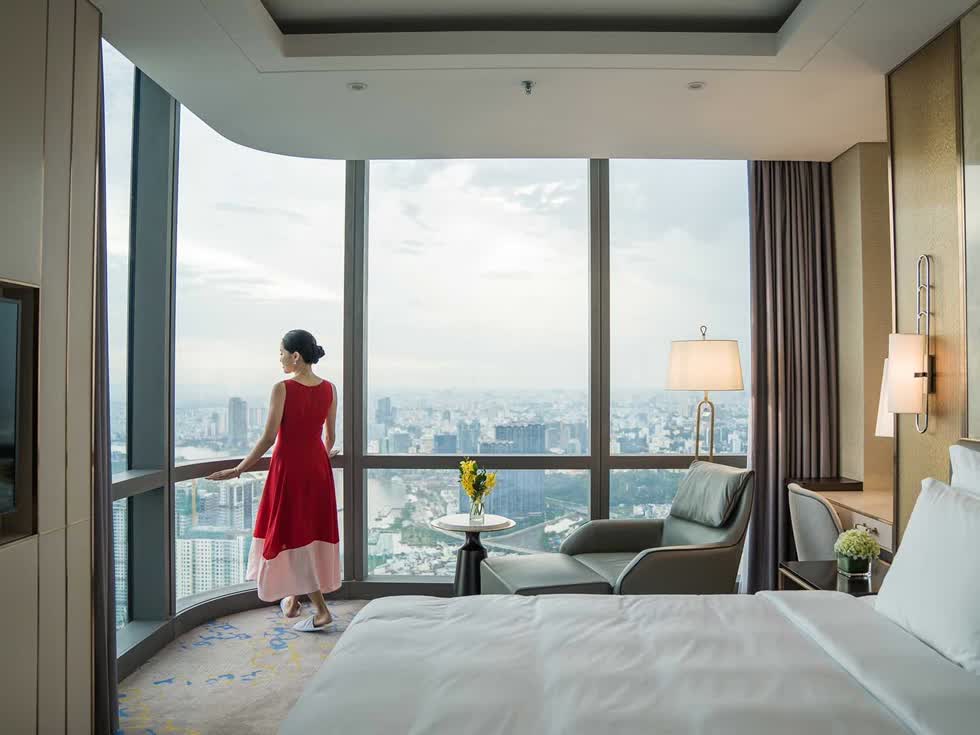 View bao sang chảnh tại khách sạn Vinpearl Luxury Landmark 81. Ảnh: Vingroup