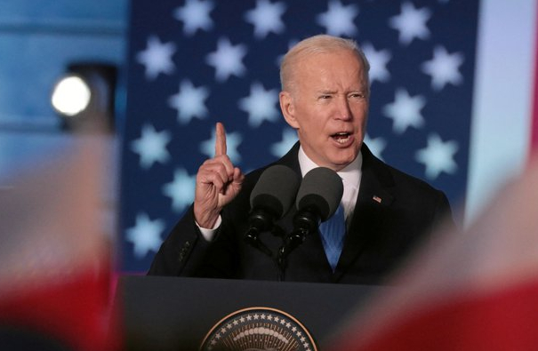 Tổng thống Joe Biden phát biểu tại Ba Lan ngày 26/3. Ảnh: Reuters.