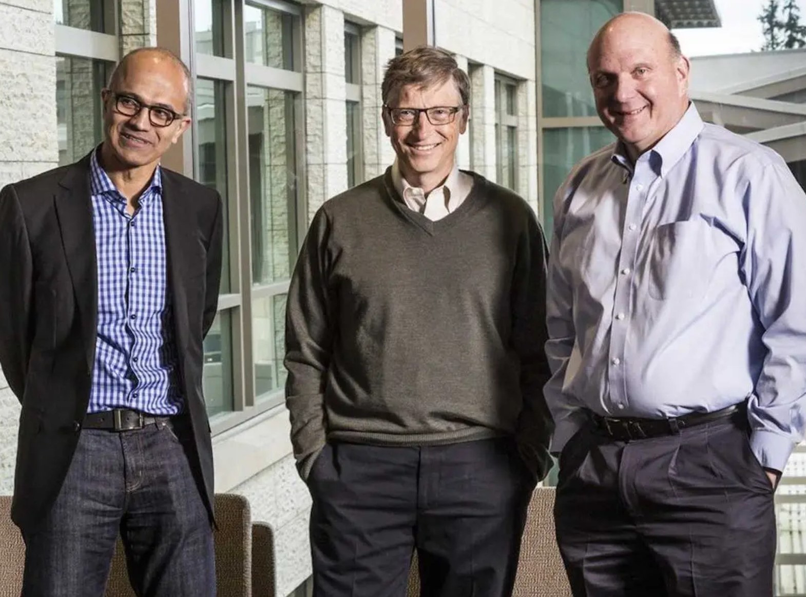 Satya Nadella, Bill Gates và Steve Ballmer