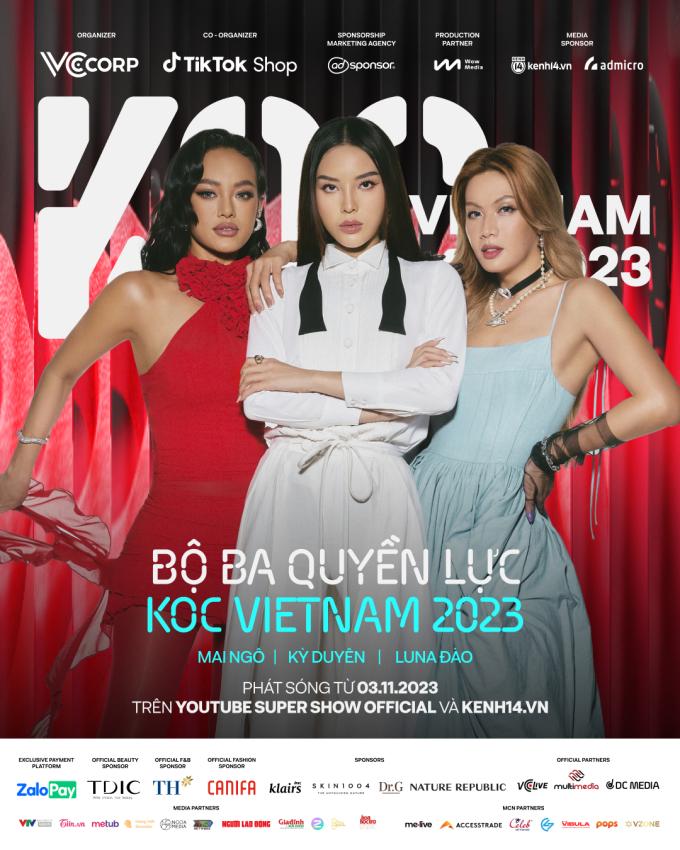 Kỳ Duyên - Mai Ngô - Luna Đào bất ngờ xác nhận là bộ 3 quyền lực của KOC VIETNAM 2023!