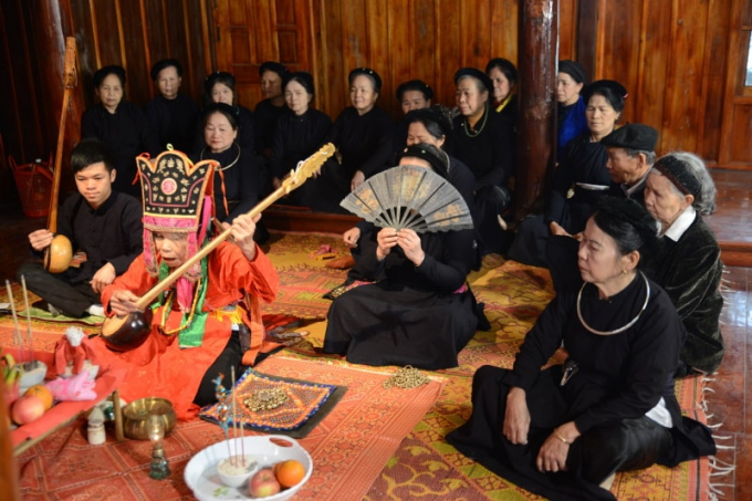 Thực hành Then không phải là Di sản văn hóa phi vật thể của nhân loại mà là di sản văn hóa phi vật thể của cộng đồng người Tày, Nùng, Thái tại Việt Nam. (Ảnh: dsvh.gov.vn)