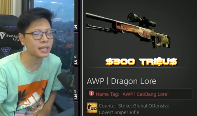 Độ Mixi sở hữu AWP Dragon Lore - một trong những khẩu súng biểu tượng của CS:GO