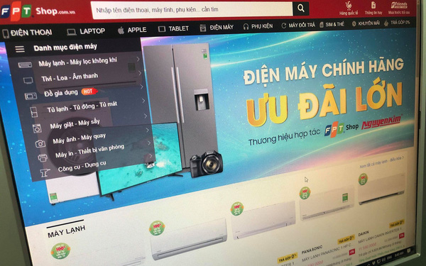 FPT Shop dừng bán hàng điện máy