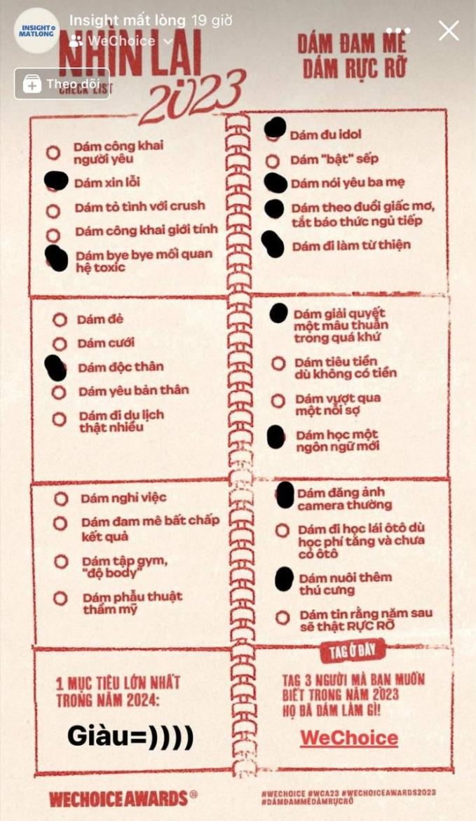 Insight mất lòng với checklist dài ngoằng nhưng mà chất