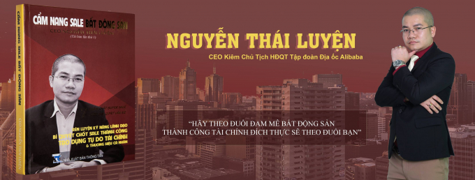 Nguyễn Thái Luyện có một cuốn sách mang tên: Cẩm nang sale bất động sản - Ảnh bìa tài khoản Facebook Nguyễn Luyện.