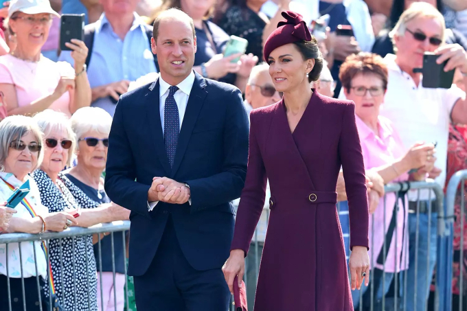  William và Kate đến thăm xứ Wales vào tháng 9 năm 2023. 