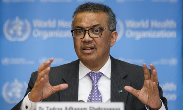 Tổng giám đốc Tổ chức Y tế thế giới (WHO) Tedros Adhanom Ghebreyesu. Ảnh: Reuters