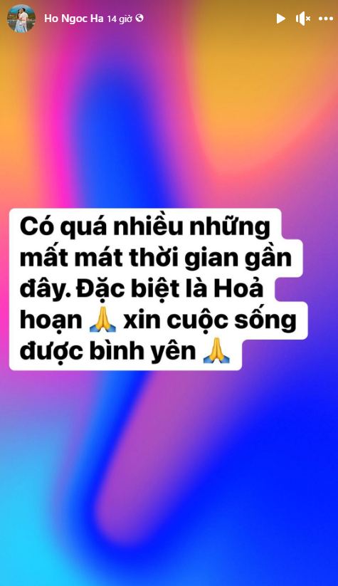 Ca sĩ Hồ Ngọc Hà xót xa vì gần đây xảy ra nhiều vụ hỏa hoạn khắp nơi và cầu mong cuộc sống của mọi người đều được bình yên.