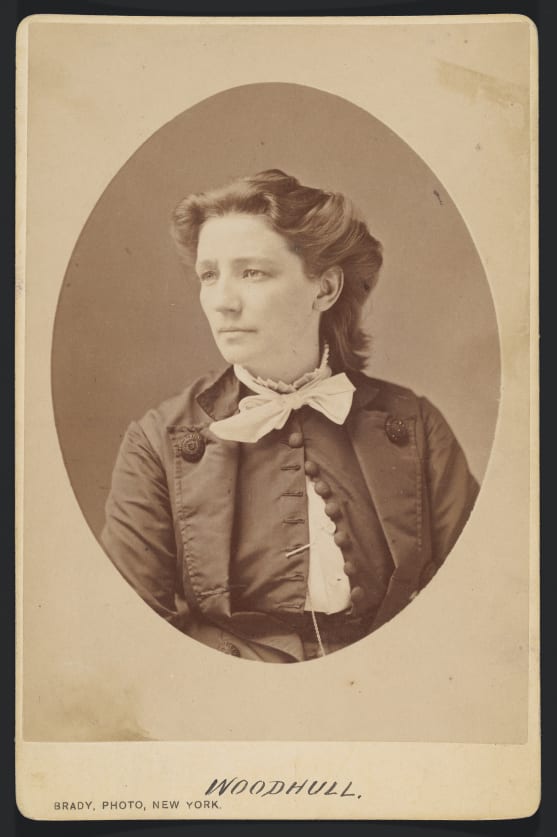 Victoria Claflin Woodhull, người phụ nữ tranh cử tổng thống Hoa Kỳ năm 1872 (Ảnh: Courtesy Fine Arts Library, Harvard University).