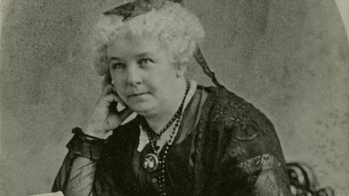 Elizabeth Cady Stanton là một người bạn và là người đồng sáng tác Lịch sử của Nữ quyền với Susan B. Anthony. Nguồn: wmht.org