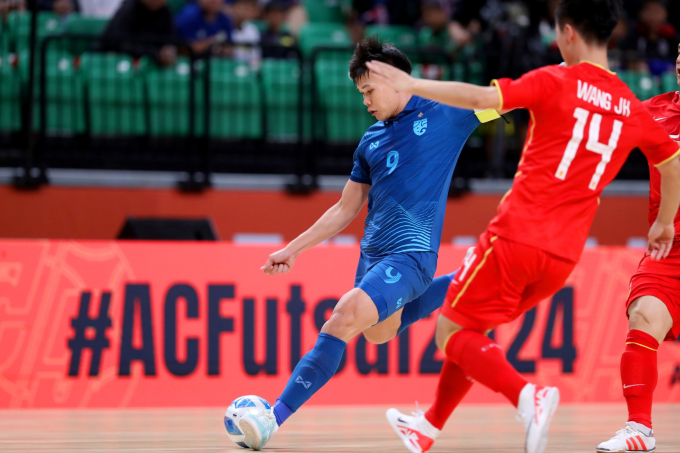 Tuyển futsal Thái Lan hoàn toàn áp đảo trước Trung Quốc.