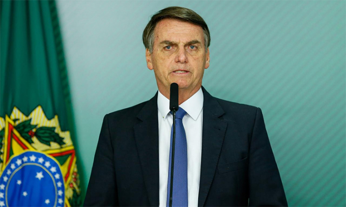 Tổng thống Brazil Jair Bolsonaro.